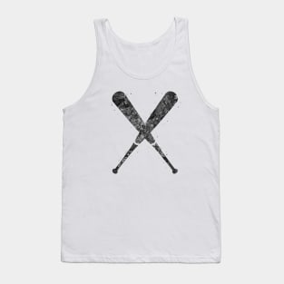 Baseball bat black and white Tank Top